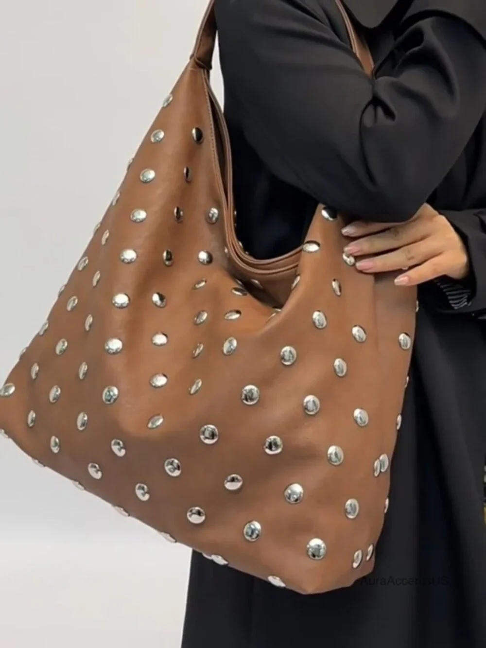 N/A studded brown